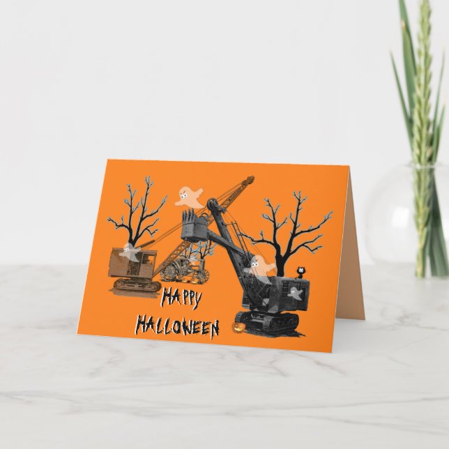 Cartão Operador Crane Halloween Northwest Engineering (Frente)