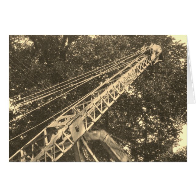 Cartão Operador da grua de ENGENHEIRO OPERACIONAL de Nort (Frente Horizontal)