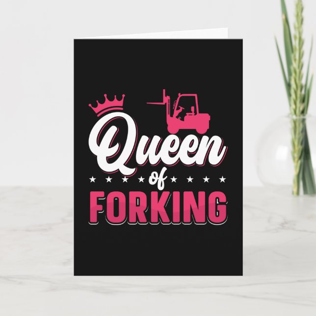 Cartão Operador De Elevação Rainha Do Caminhão De Conduto (Frente)