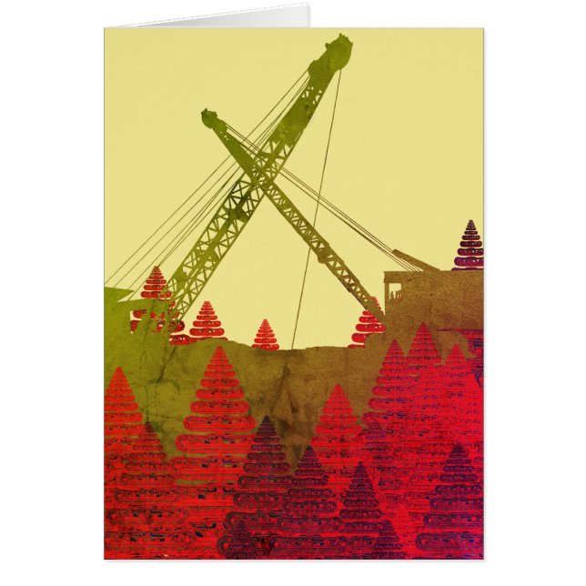 Cartão Operador de guindaste de Northwest Operando arte d (Frente)