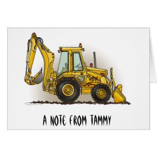 Cartão Operador do Backhoe