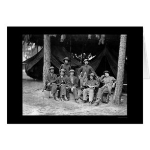 Cartão Operadores de telégrafos em Petersburgo, VA 1864