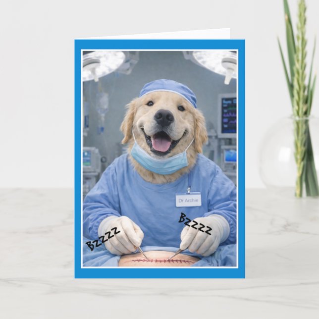 Cartão Operation Bzzzz Get Well Card SD-1 (Frente)