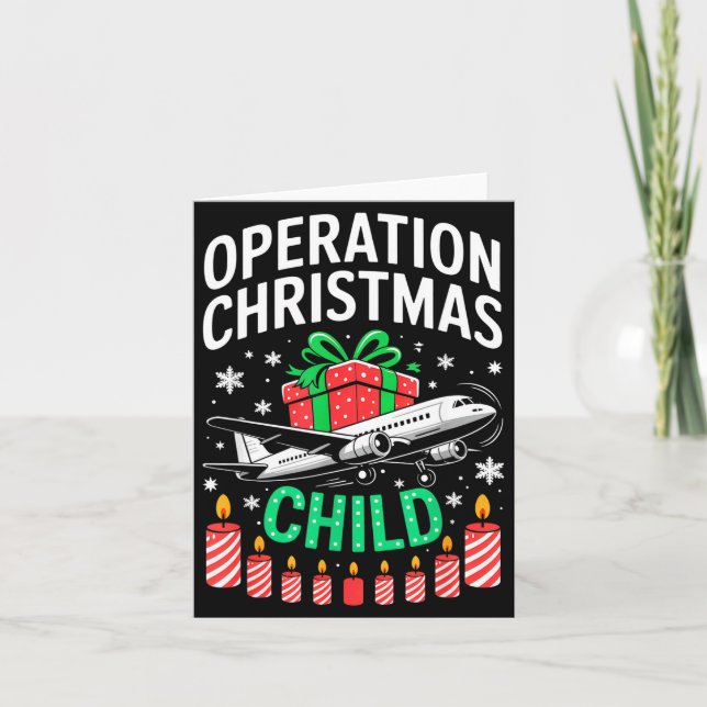 Cartão Operation Christmas Child Family Matching Xmas Fun (Frente)