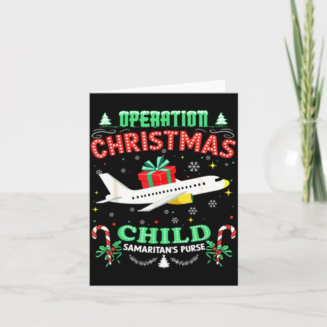 Cartão Operation Christmas Child Funny Family Matching Xm (Frente)