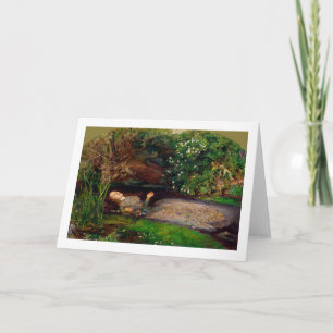 Cartão Ophelia, John Everett Millais, 1851-1852
