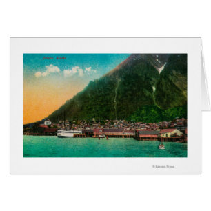 Cartão Opinião da cidade de Juneau, AlaskaJuneau, AK 2