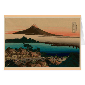 Cartão Opinião de Hokusai de Monte Fuji