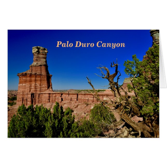 Cartão Opinião do farol no Duro de Palo (Frente Horizontal)