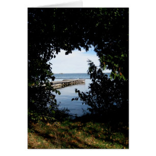 Cartão Opinião do lago window de Blank_Tree