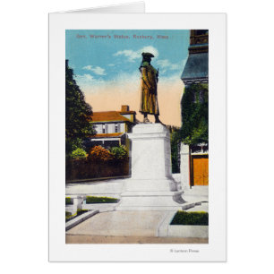 Cartão Opinião Estátua do general Warren