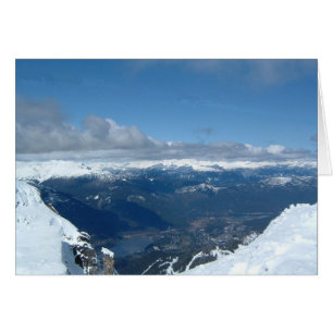 Cartão Opinião lindo do cume