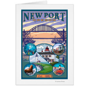 Cartão Opiniões da cidade - Newport, Oregon