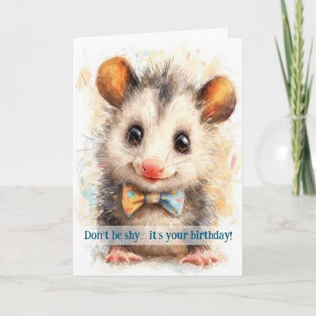 Cartão Opossum Birthday Card (Frente)