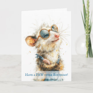 Cartão Opossum Birthday Card