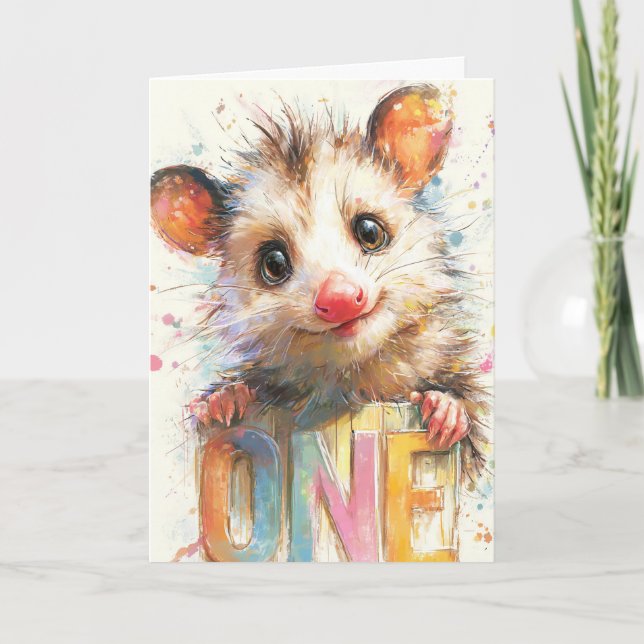 Cartão Opossum Birthday Card (Frente)