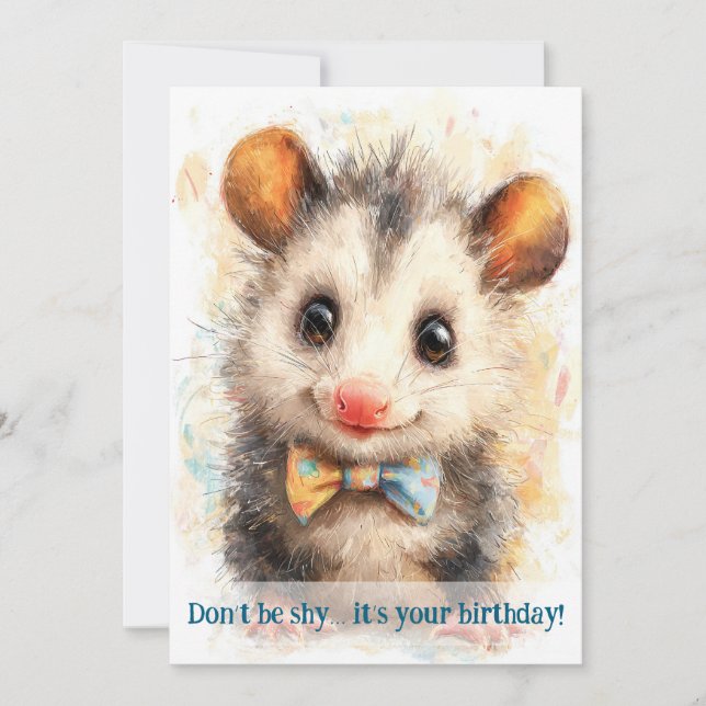 Cartão Opossum Birthday Card (Frente)