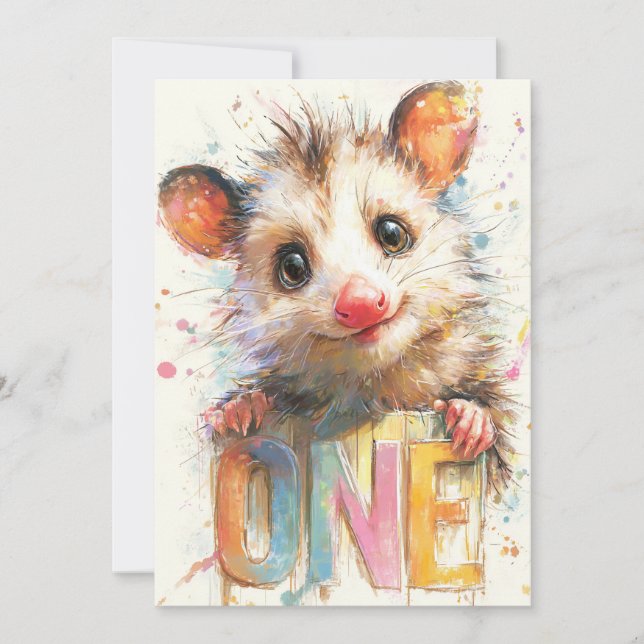 Cartão Opossum Birthday Card (Frente)
