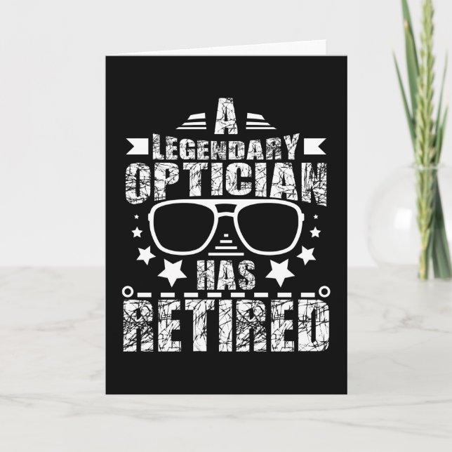 Cartão Optician Pension (Frente)