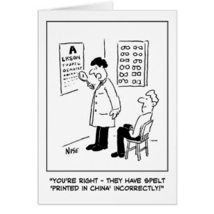 Cartão Óptico fazendo um teste ocular