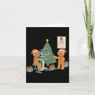 Cartão Optometria Pão de Mel Natal Óptico Visão Esquadrão