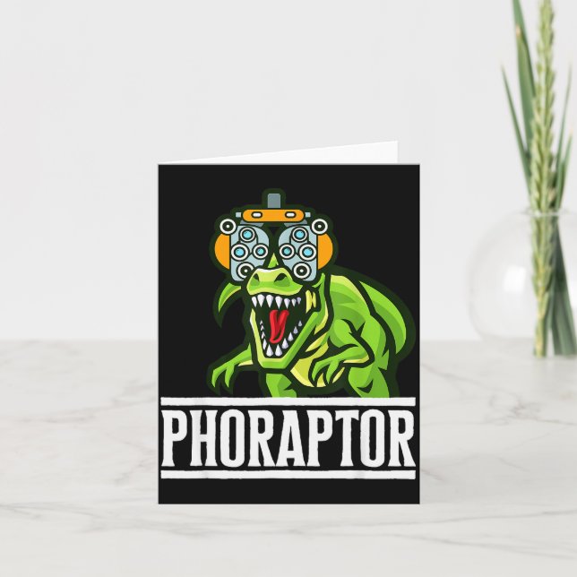 Cartão Optometry Machine Phoropter Funny Optometrist Phor (Frente)