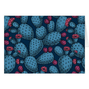Cartão Opuntia florescente