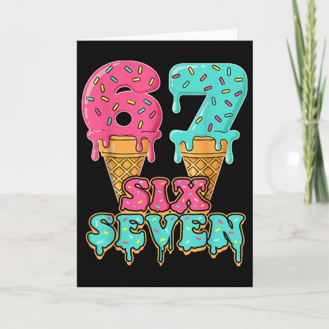 Cartão Or 67th Birthday  (Frente)