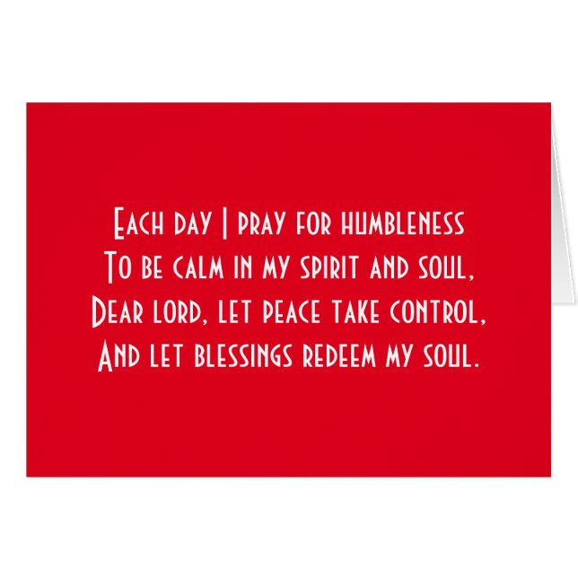 Cartão Oração (Frente Horizontal)