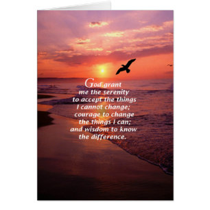 Cartão Oração 3 da serenidade