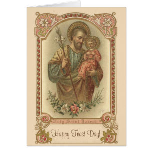 Cartão Oração Católica Tradicional do Dia de São José