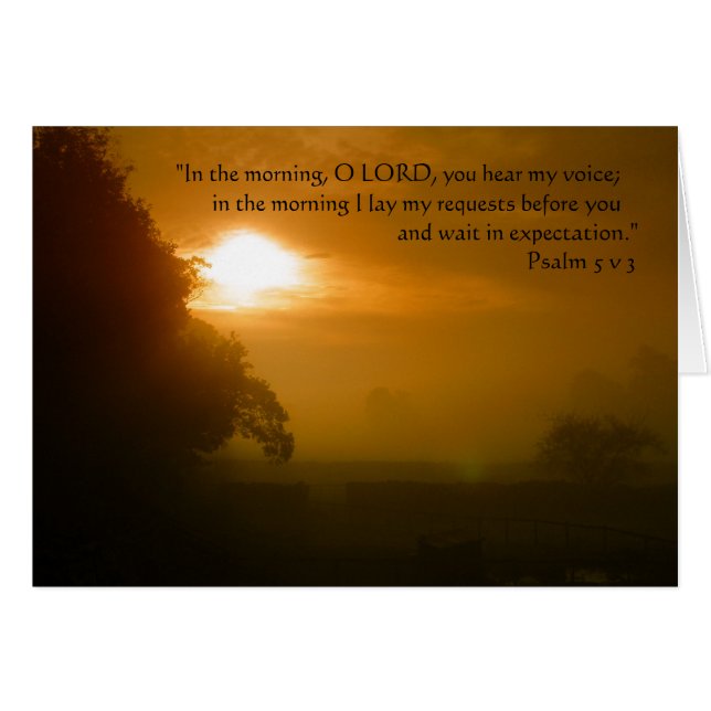 Cartão Oração da Manhã | (Frente Horizontal)