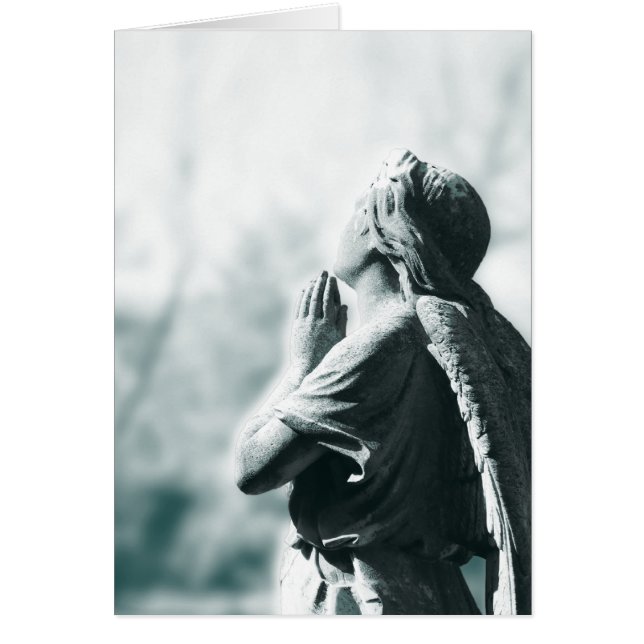 Cartão oração de anjo (vertical) (Frente)