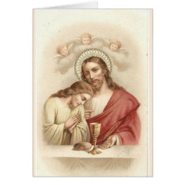 Cartão Oração de Jesus e São João Apóstolo