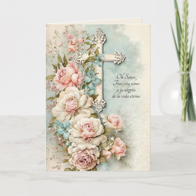 Cartão Oração de Oferta em Massa de Simpatia Católica Esp (Frente)