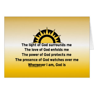 Cartão Oração de proteção