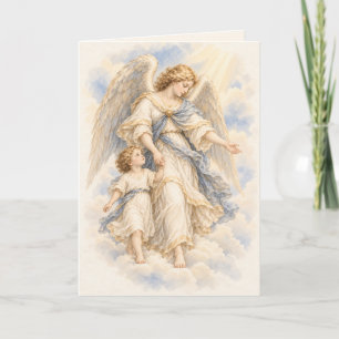 Cartão Oração do Anjo da Guarda Católica Saudação