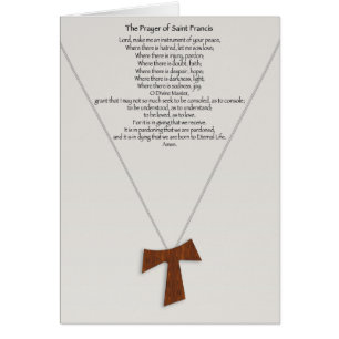 Cartão Oração do santo Francis