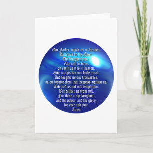 Cartão Oração do senhor