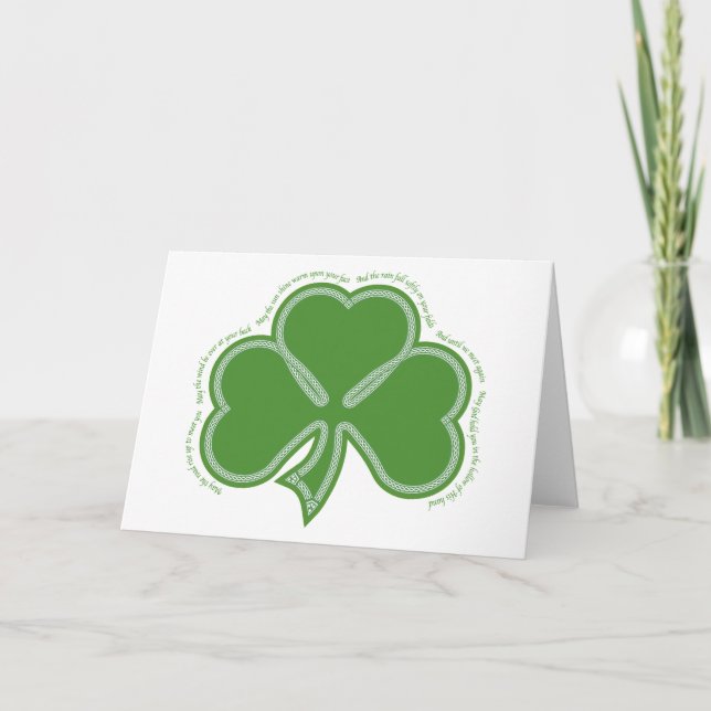 Cartão Oração Irlandesa (Frente)