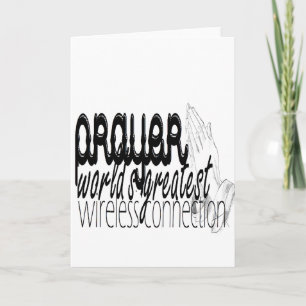 Cartão Oração - Maior conexão sem fio do mundo