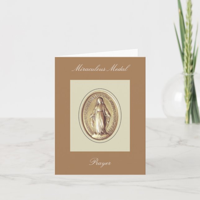 Cartão Oração Medal Miraculosa (Frente)