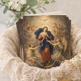 Cartão Oração Nossa Senhora Desfaz Nós Mãe Maria