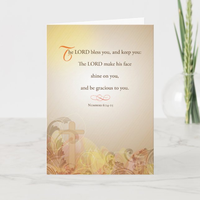 Cartão Oração Sem-Abrigo Lorde Abençoe e Mantenha (Frente)