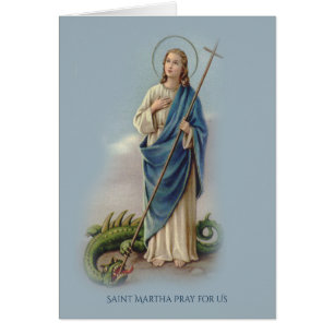 Cartão Oração tradicional do St. Martha do católico