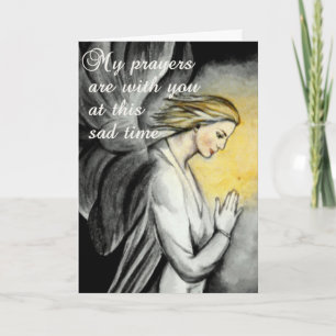 Cartão Orações num momento triste...