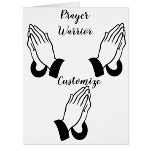 Cartão Oradora Guerreira Orando Thunder_Cove