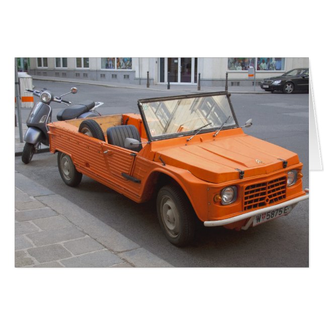 Cartão Orange Citroën Mehari (Frente Horizontal)