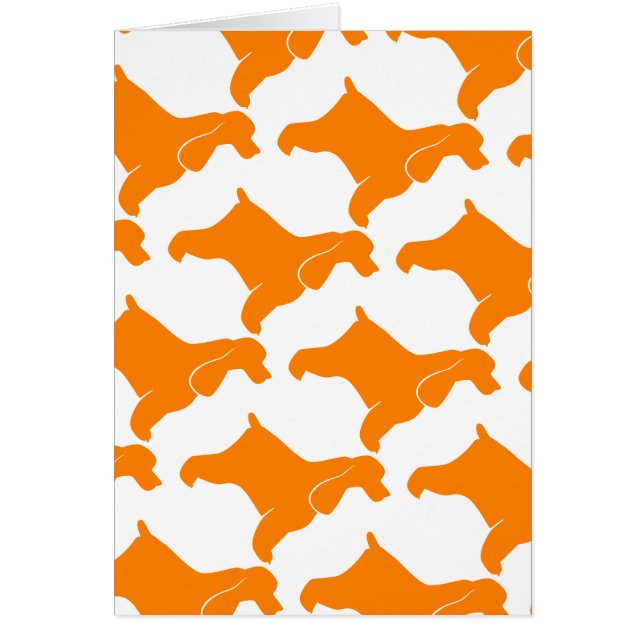 Cartão Orange Cocker Spaniel (Frente)