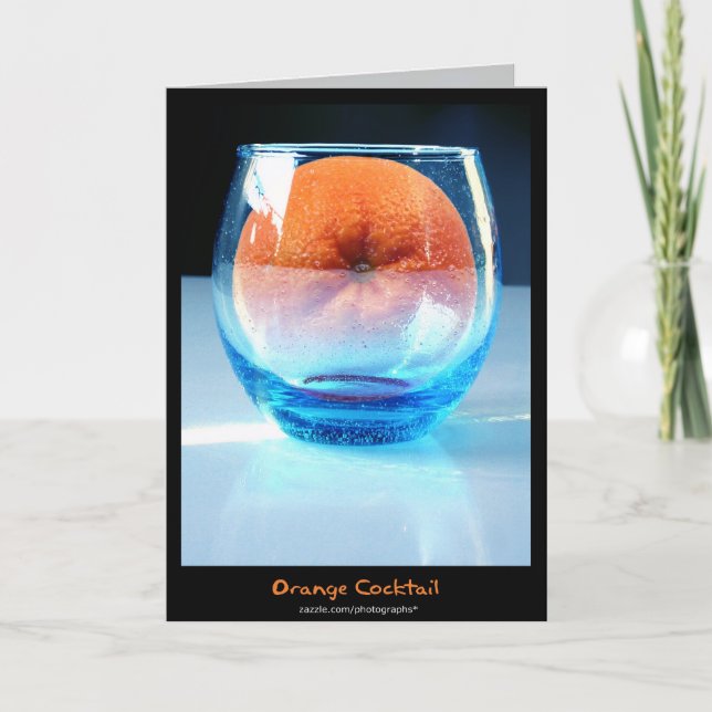 Cartão Orange cocktail card (Frente)